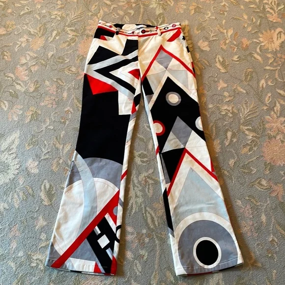 ボトムスその他 Emilio Pucci FW24 PANTALONE (4UJT354U623 999) Emilio Pucci Print Cross Front Jumpsuit - Runway Catalog